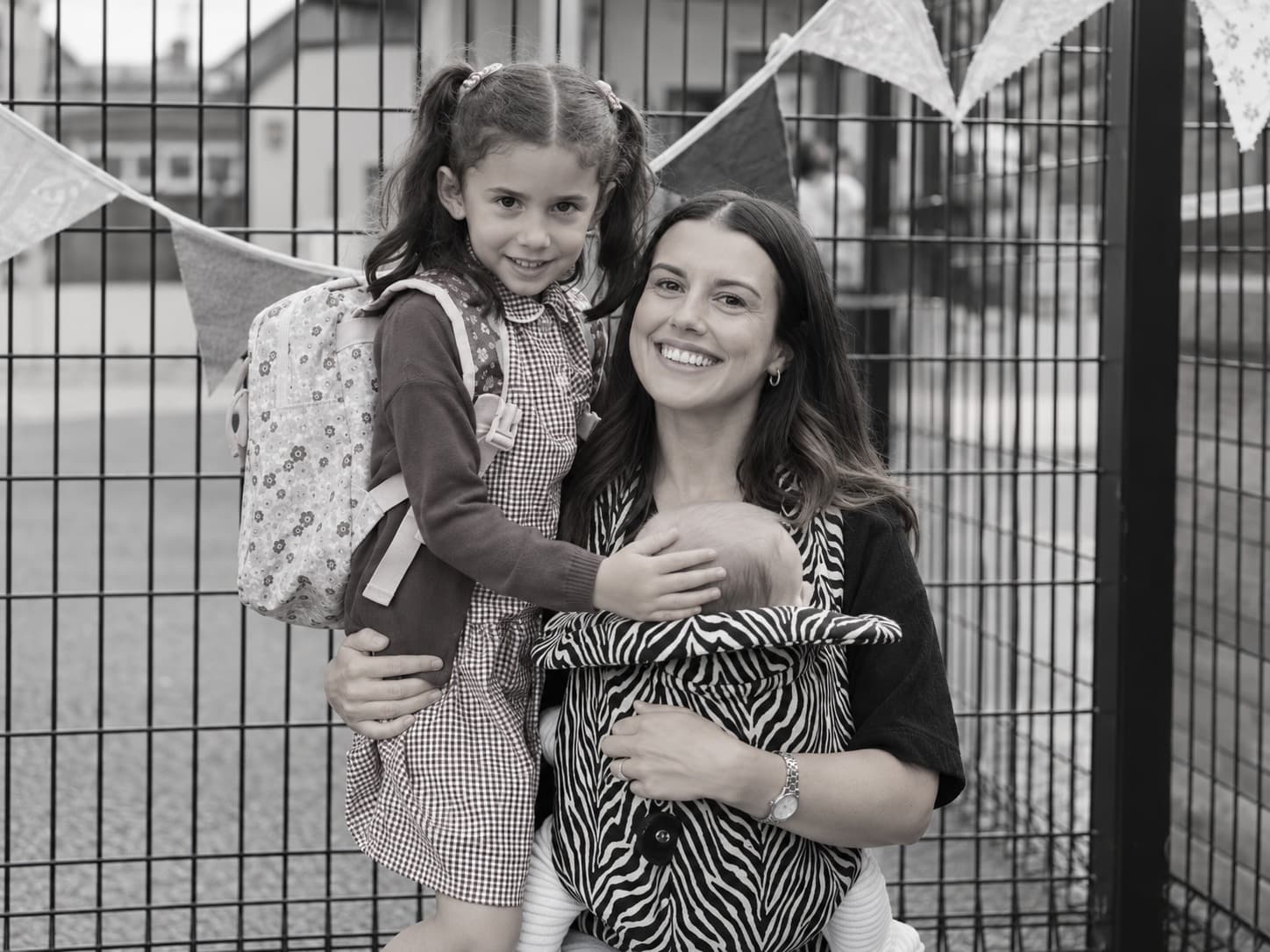 Small Talk Club founder with her children